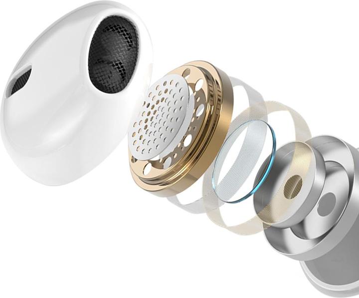 Actual product image Bwoo wired earphones 3.5mm stereo white (Cable)