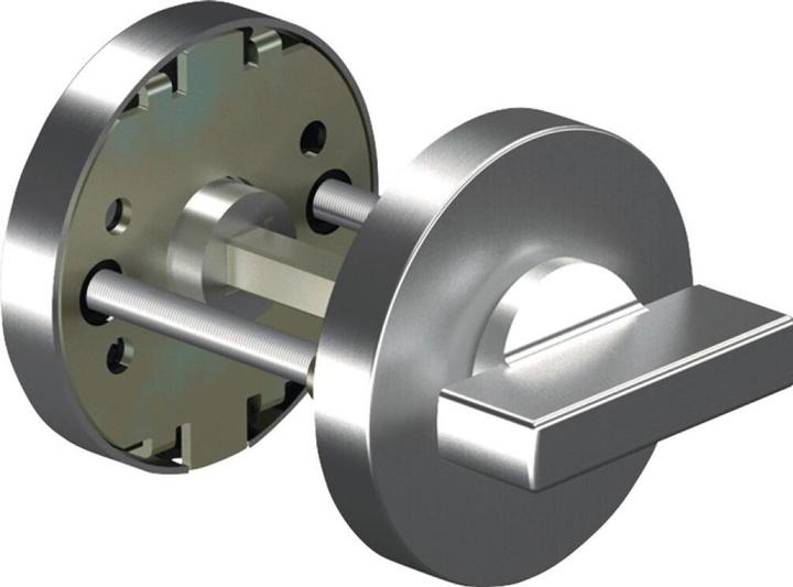 Ogro Schlüsselrosette 7122 WC ER Edelstahl ER Schildstärke 9 mm WC rund (Türgriff)