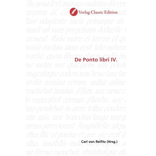 De Ponto libri IV., Fachbücher von Carl von Reifitz