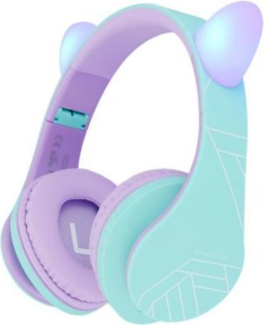 Produktbild PowerLocus P2 Kids Kopfhörer lila/türkis mit Ohren