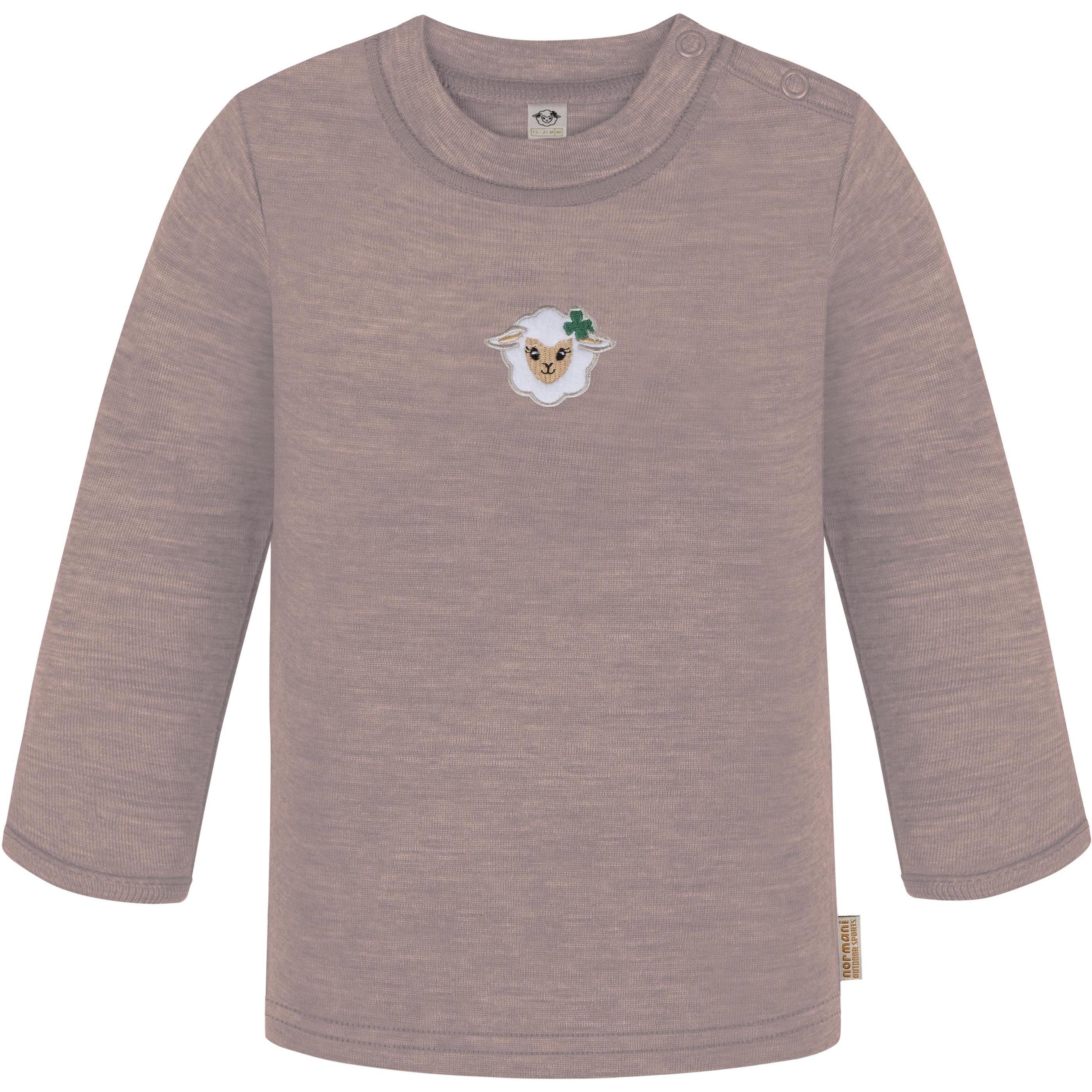Normani, Herren, Body, 2er Pack Baby Merino Longsleeve „Taupo" - 9473, Grün, (80)
