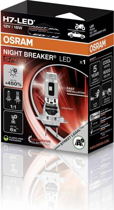 Actual product image Osram Night Breaker Speed (H7)