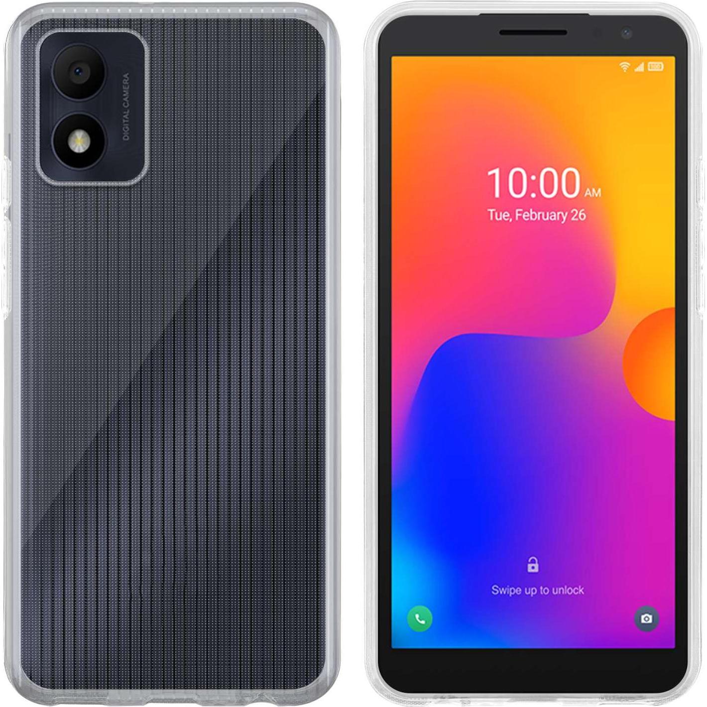 Cadorabo TPU Ultra Slim AIR Hülle für Alcatel 1B 2022 (Alcatel 1B (2022)), Smartphone Hülle, Transparent