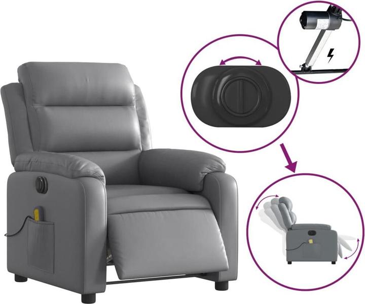 Immagine prodotto vidaXL Sedia da massaggio elettrica in similpelle