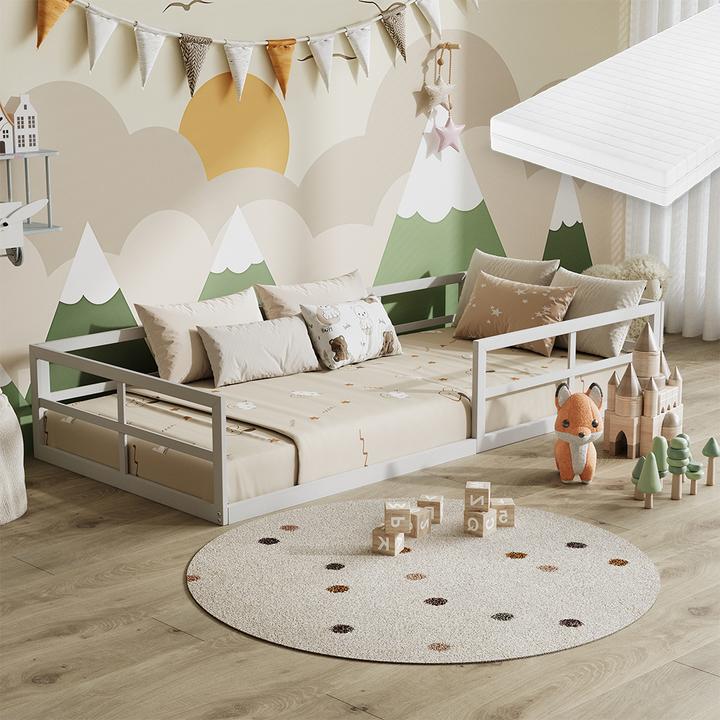 Produktbild VitaliSpa Kinderbett Minno, Weiss, 90x200 mit Matratze (90 x 200 cm)