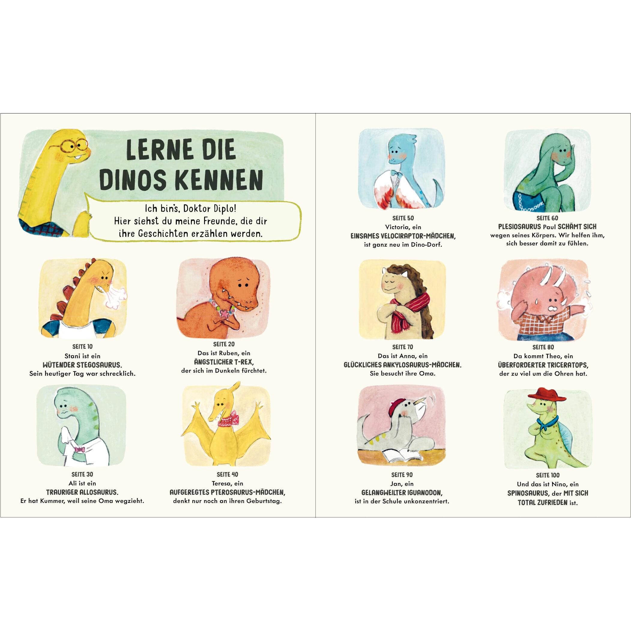 Thumbnail - Kleine Dinos - grosse Gefühle, Kinderbücher von Yiting Lee, Swapna Haddow