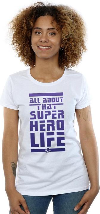 Actual product image Womens/Ladies Avengers Endgame Superhero Life Cotton T-Shirt (XL)