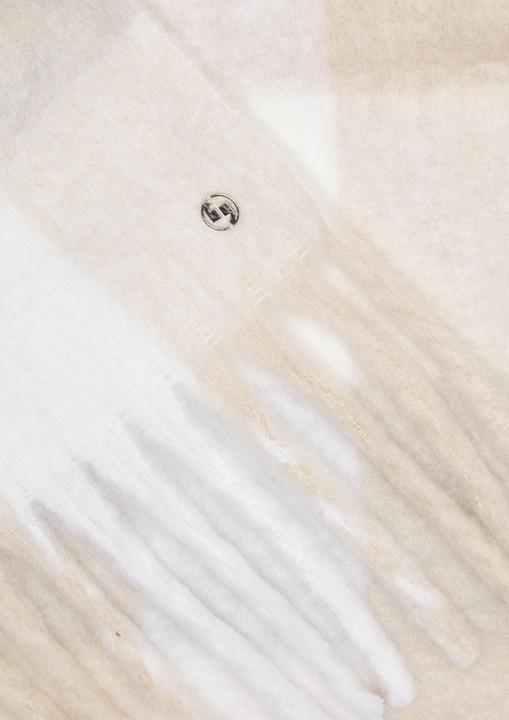 Image du produit Comma Tuch Karierter Strickschal mit Fransen