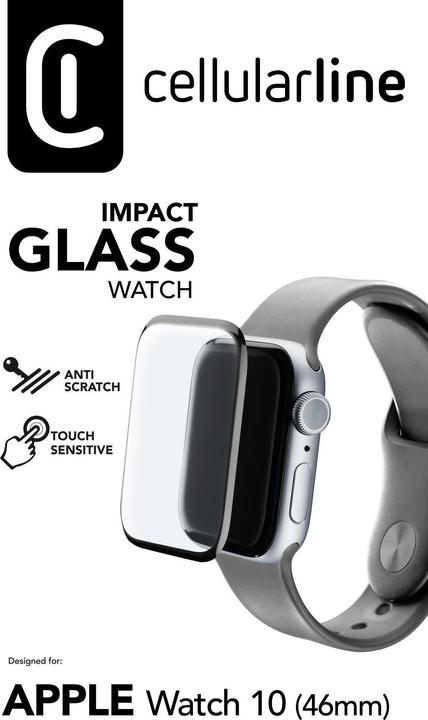 Produktbild Cellularline Schutzglas Time Apple Watch 46mm
