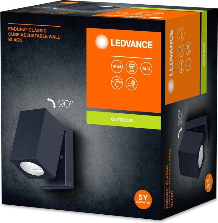 Produktbild Ledvance Endura Classic Cube Adj Wall (GU10, IP44)
