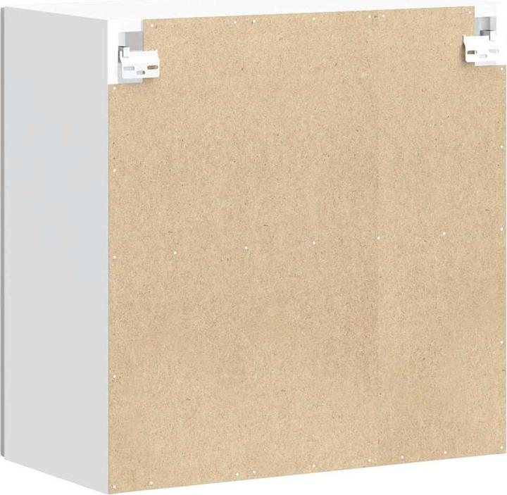 Image du produit VidaXL Armoire suspendue de cuisine avec porte en verre Porto blanc brillant Armoire murale de cuisine (60 x 31 x 60 cm)