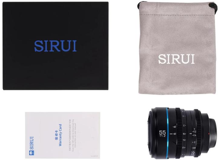 Image du produit Sirui Nightwalker Series 55mm T1.2 S35 Manual Focus Cine Lens (Canon RF, APS-C / DX)