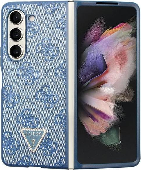Actual product image Guess 4G Triangle Case Metal Logo for F946B Samsung Galaxy Z Fold5 - blue (Samsung Galaxy Z Fold5)