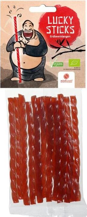 Mind Sweets Lucky Sticks Erdbeerstangen Bio (1 Stk., 75 g)