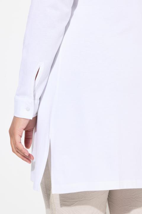 Produktbild Miamoda Jerseybluse, A-Linie, 3D-Blüten, Langarm (52)