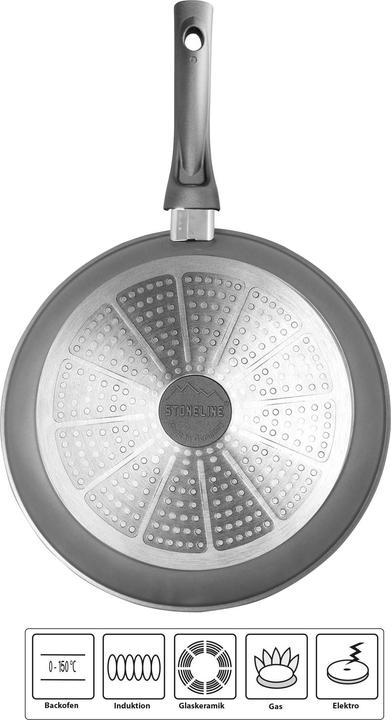 Actual product image Stoneline Gourmundo Schmorpfanne 24 cm, Made in Germany (Casserole + Stewpot, Aluminium, 24 x 5.90 cm)