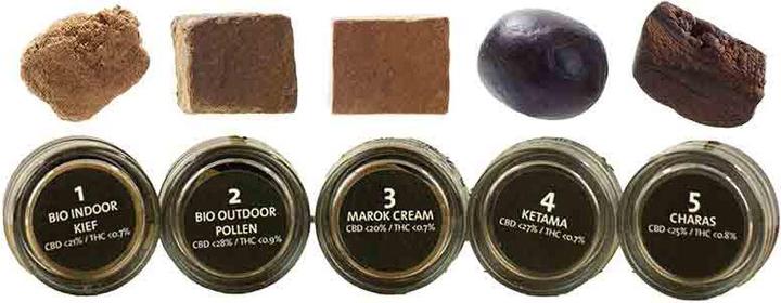 Actual product image Herba di Berna CBD Hash Starter Pack (12.50 g, Indoor)