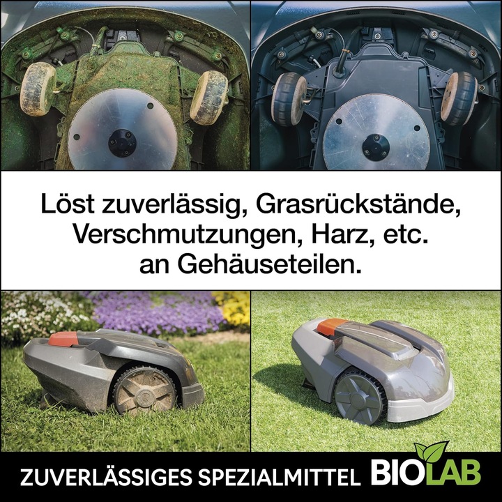 Actual product image Biolab Bio Mähroboter Reiniger (Mowing robot)