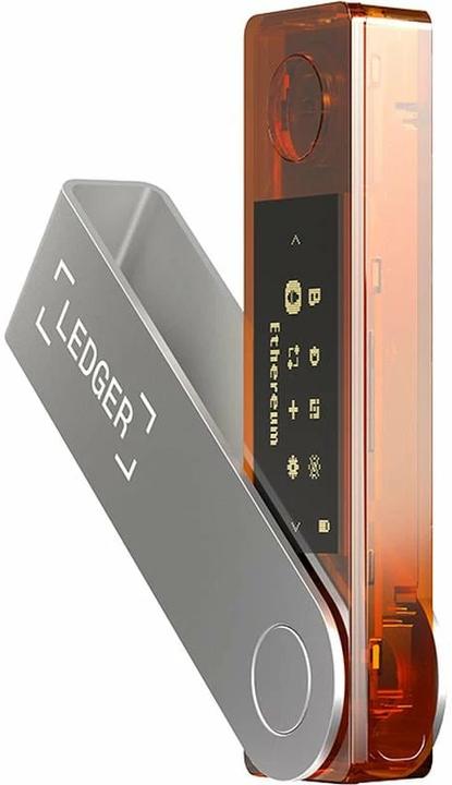 Produktbild Ledger Nano X - Orange (Litecoin, Dash, Bitcoin, Dogecoin, Ethereum Classic)