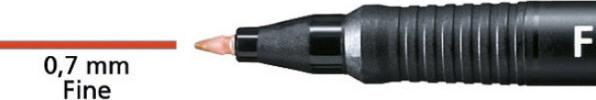 Produktbild STABILO OHPen universal Folienstift permanent (Rot, Schwarz, Grün, Blau, 0.70 mm, 4 x)