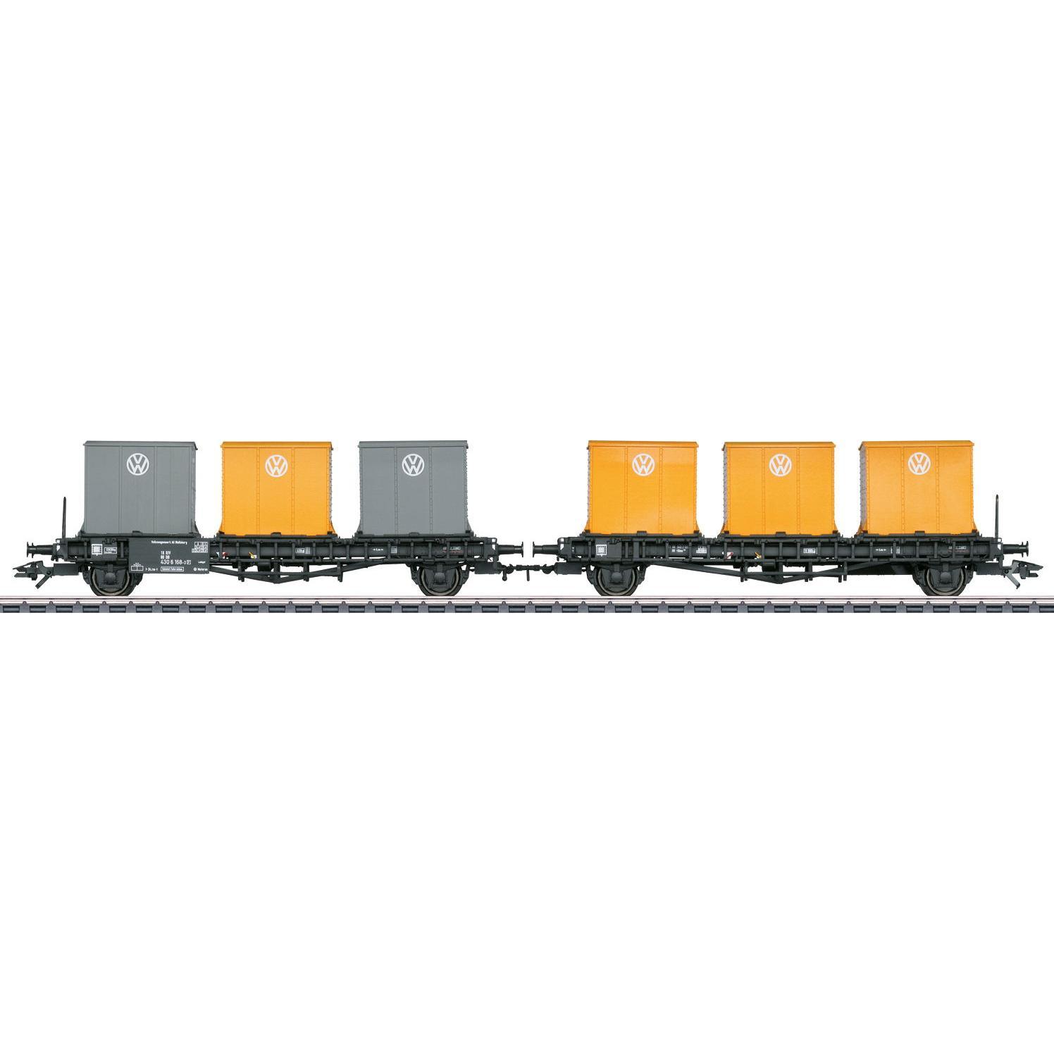 Märklin 46661 H0 Behälter-Transportwagen-Paar Laabs der DB (Spur H0)