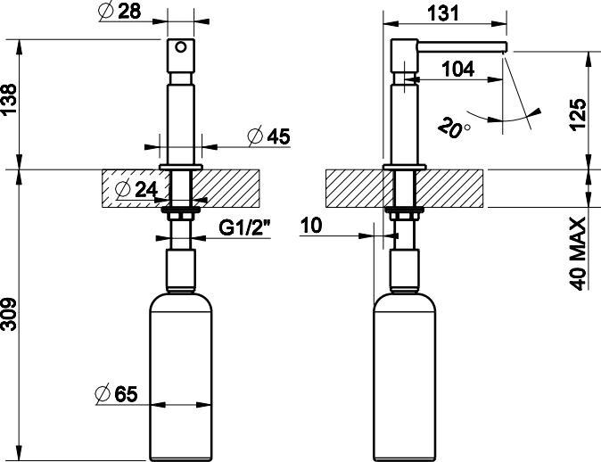 Produktbild Gessi Spülmitteldispenser 29651