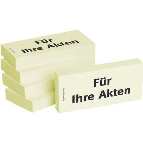 Bizstix, Haftnotiz, Notiz "Für Ihre Akten"