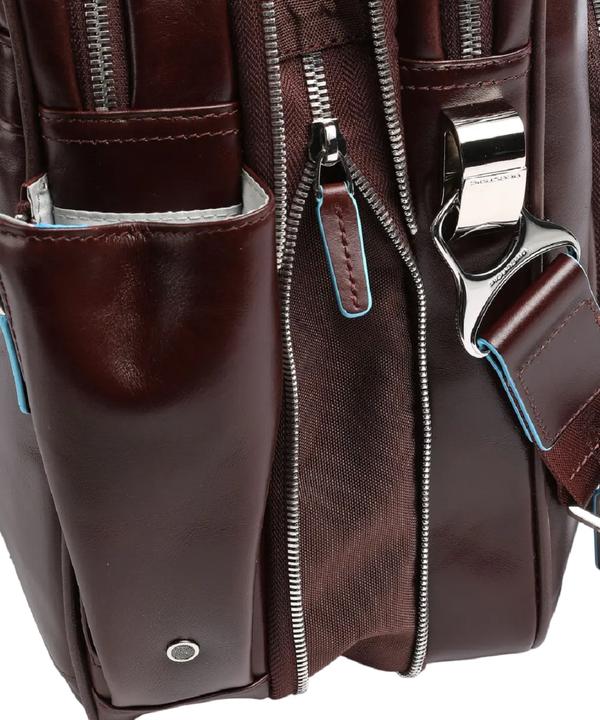 Actual product image Piquadro Briefcase Blue Square Business Bag