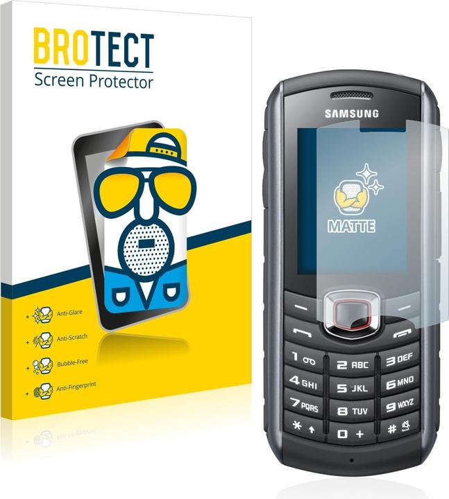 Actual product image BROTECT Anti-glare screen protector matt (2 Piece, Samsung GT-B2710)