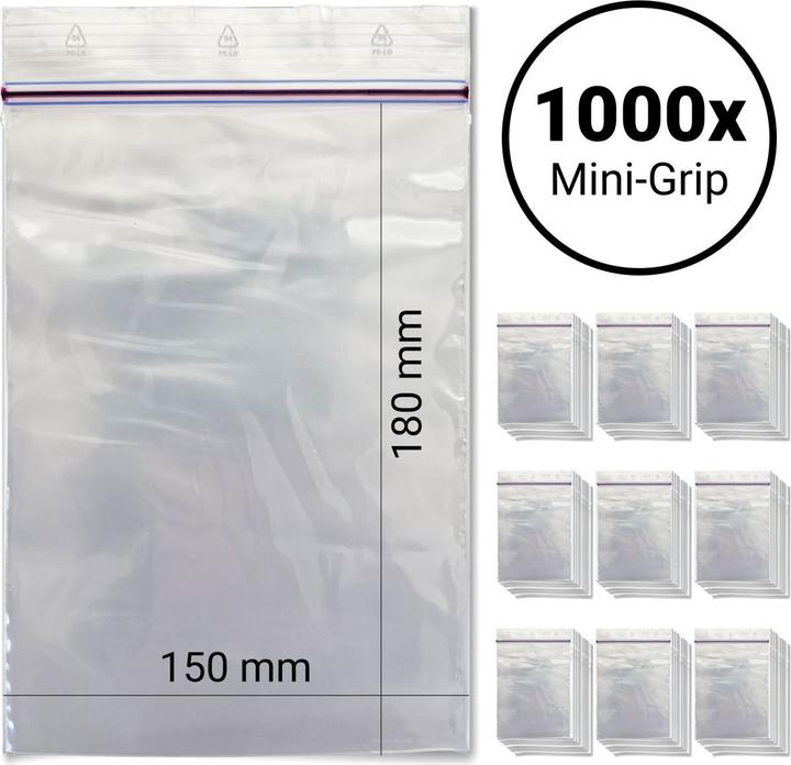 Topgrip Druckverschlussbeutel (10x100) - 1000 Stück (1000 pz.)