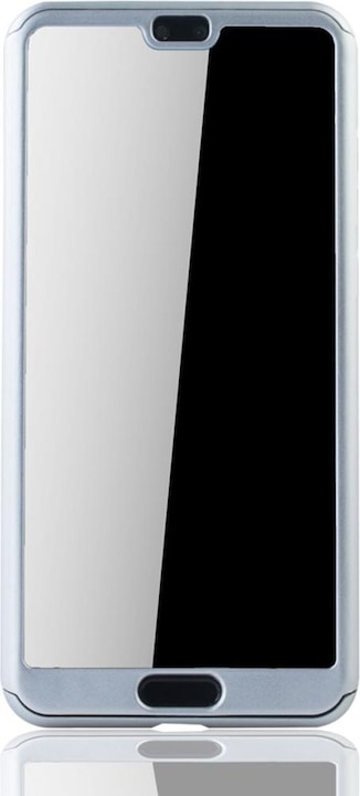 Produktbild König Design Hülle Handy Schutz für Huawei P20 Pro Full Case Cover Displayschutz Etuis Silber (Huawei P20 Pro)