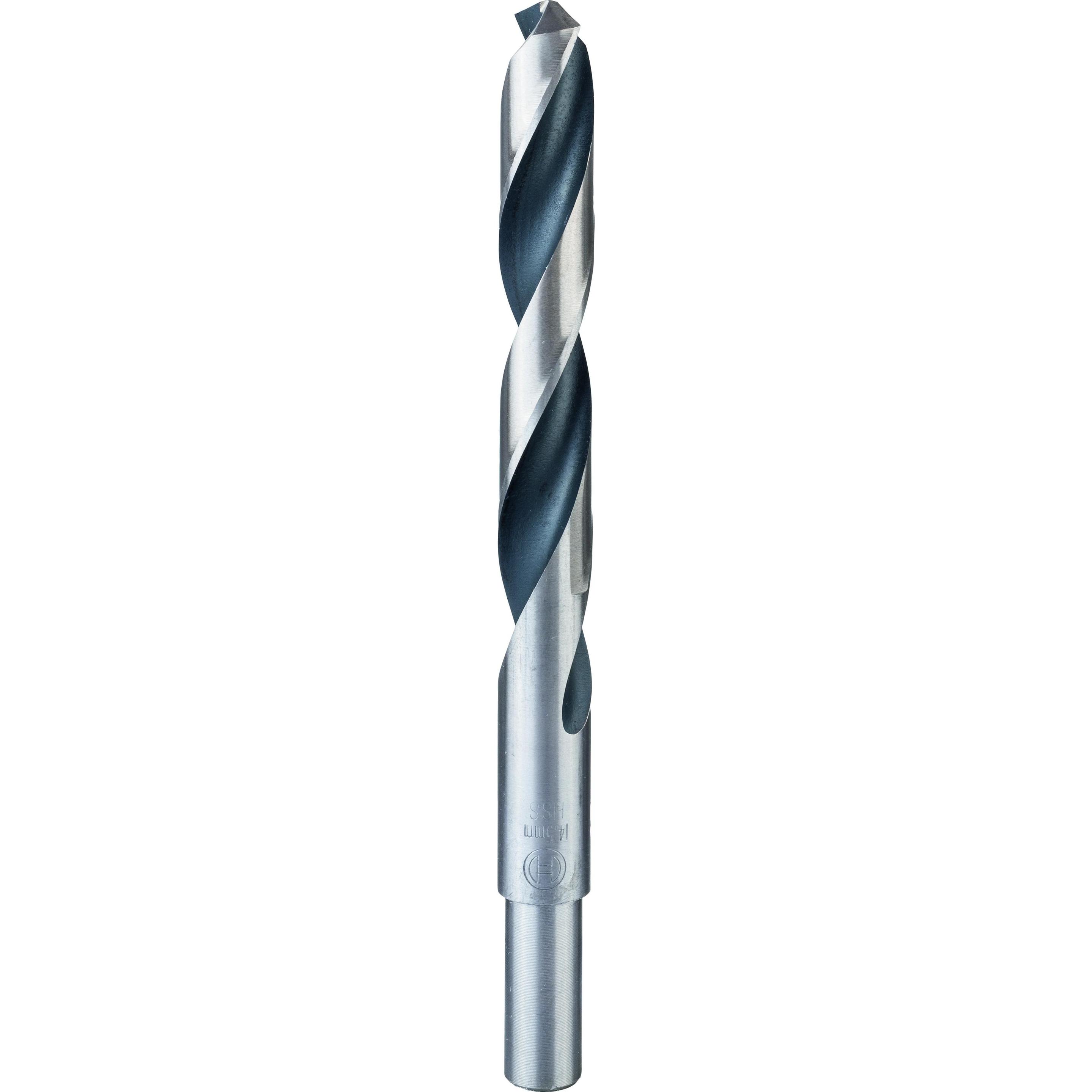 Bosch Professional Zubehör, Bohrereinsatz, Metallspiralbohrer HSS PointTeQ, DIN 338, mit reduziertem Schaft, 14,5 mm (14...