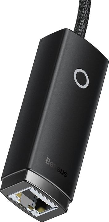 Productafbeelding Baseus Lite serie Ethernet Adapter USB-A naar RJ45 LAN Poort (100Mbps) Zwart (USB, RJ45/LAN (1x))