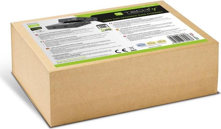 Actual product image Techly Extender KVM HDMI/USB 1080p60Hz do 100m po skrętce Kat6