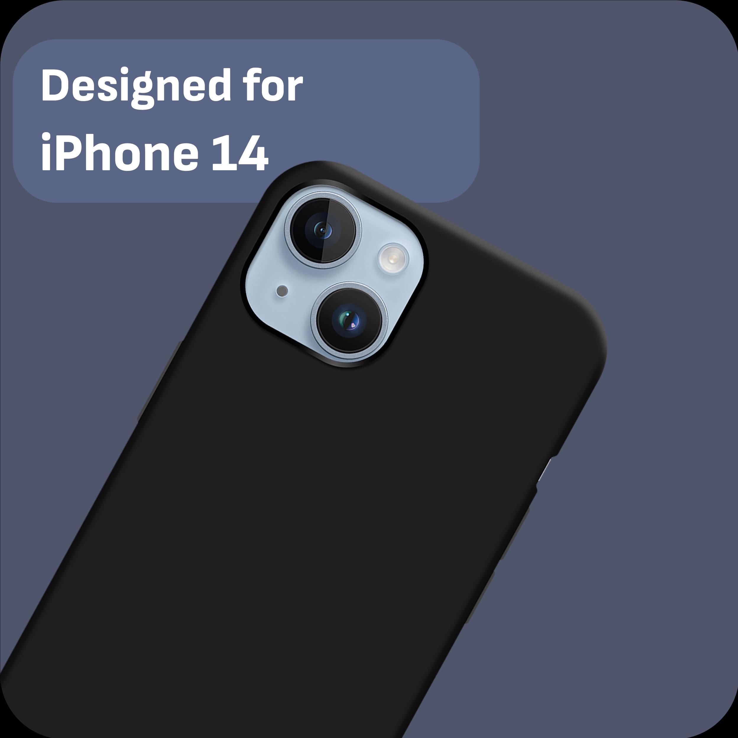 Thumbnail - Cazy Silikon Hülle Kompatibel mit iPhone 14 - Soft TPU Schutz - (Apple iPhone 14), Smartphone Hülle, Schwarz