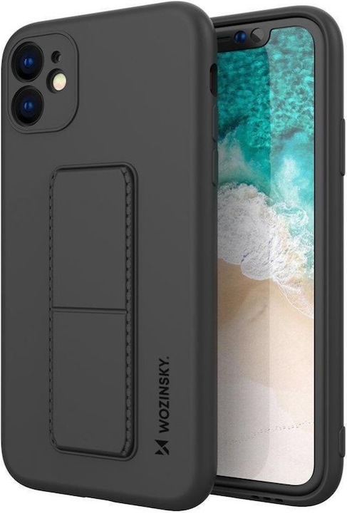 Produktbild Wozinsky Kickstand Case Silicone Stand Cover for Samsung Galaxy A72 4G Black (Samsung Galaxy A72)