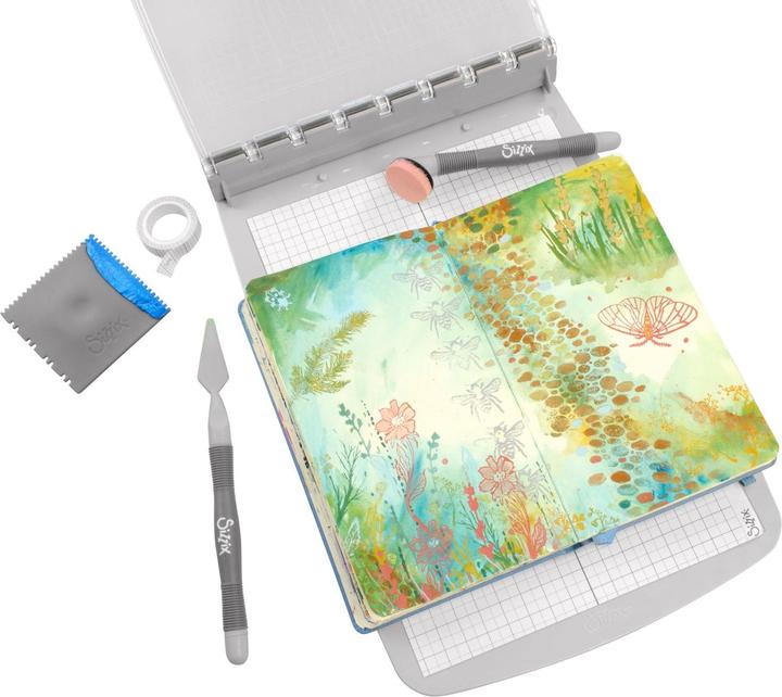 Sizzix Studio Stempelset 17er-Pack / 3er-Set Schablonen - „Natur“ von Vic Hollins