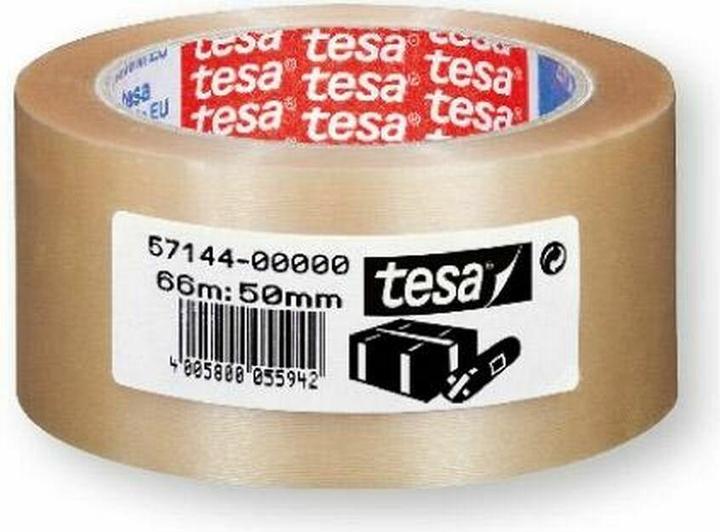Productafbeelding tesa Verpakkingstape pack® 4089 Afmetingen: 50 mm x 66 m (b x l) Materiaal: Natuurlijk rubber (50 mm)