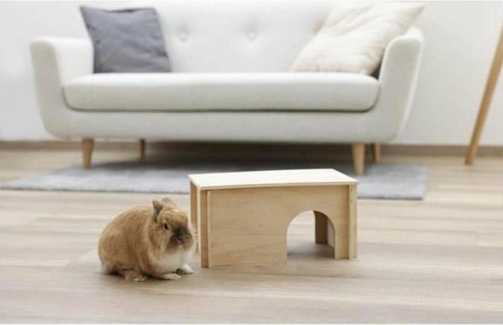 Productafbeelding Kerbl Knaagdierenhuis naturel 38 x 23 x 19 cm