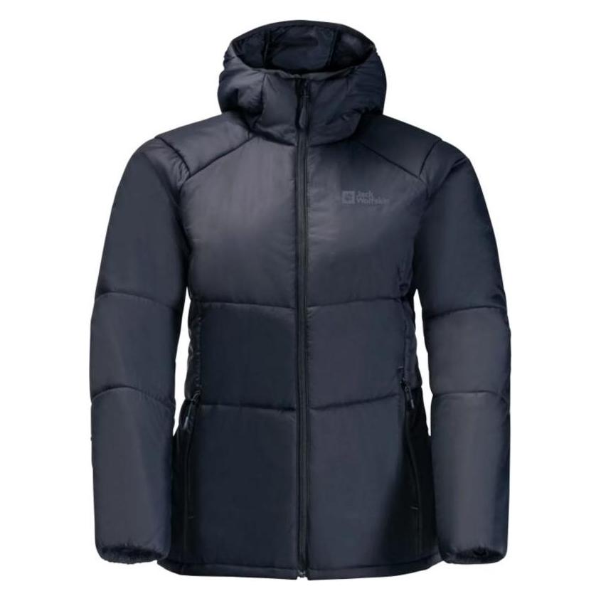 Jack Wolfskin, Damen, Outdoorjacken, Bergland Ins Hoody W (Xxl), Blau, Xxl