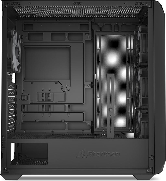 Actual product image Sharkoon AK3 RGB Black ATX (black) (ATX, Mini-ITX, mATX)