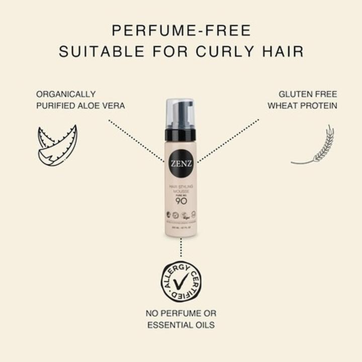 Image du produit Zenz Organic No.90 Volume Mousse Pure Mousse pour cheveux 200 ml Volumateur (200 ml, Mousse de volume)