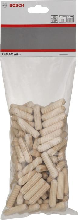 Produktbild Bosch Professional Zubehör Holzdübel 10 mm, 40 mm, 120er-Pack (120 Stk.)