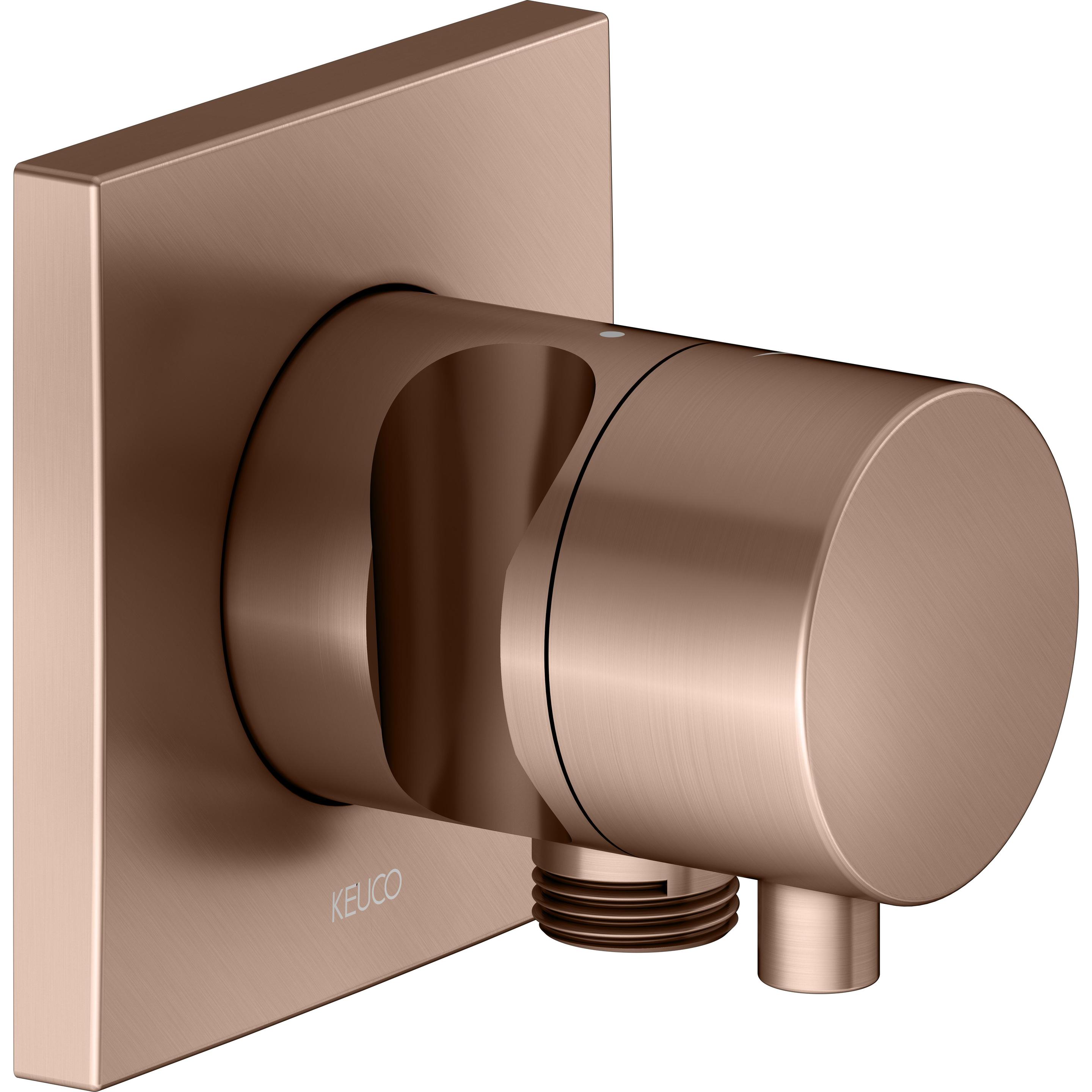 Keuco, Badarmatur, IXMO Absperrventil UP, 1 Verbraucher mit Schlauchanschluss und Brausehalter mit Comfort Griff