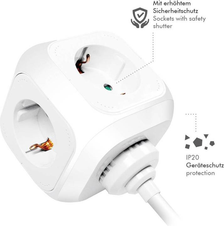 Image du produit LogiLink Power Cube (4x, CEE 7/3, 1.40 m)