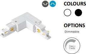 Produktbild Powergear 3PH L Verbinder DALI 3, LINKS RECHTS UMSCHALTBAR, SCHWARZ