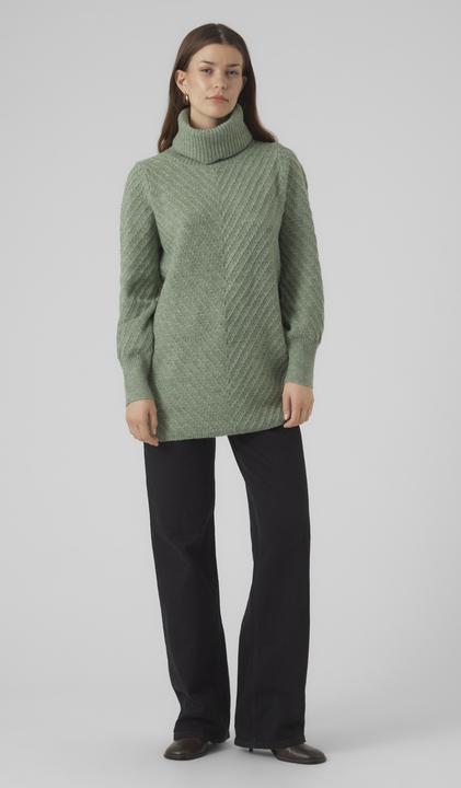 Produktbild Vero Moda VMANJASTINNA LONG COWL PULLOVER GA EXC Strickpullover (XS)