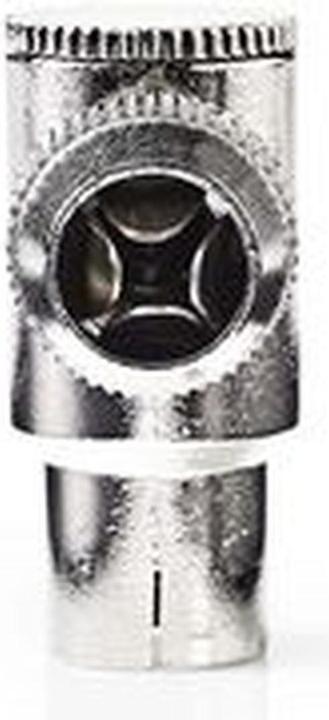 Actual product image Nedis IEC (coax) plug | angled | socket | nickel-plated | 75 Ohm | screw | cable input durc (Plugs and connectors)