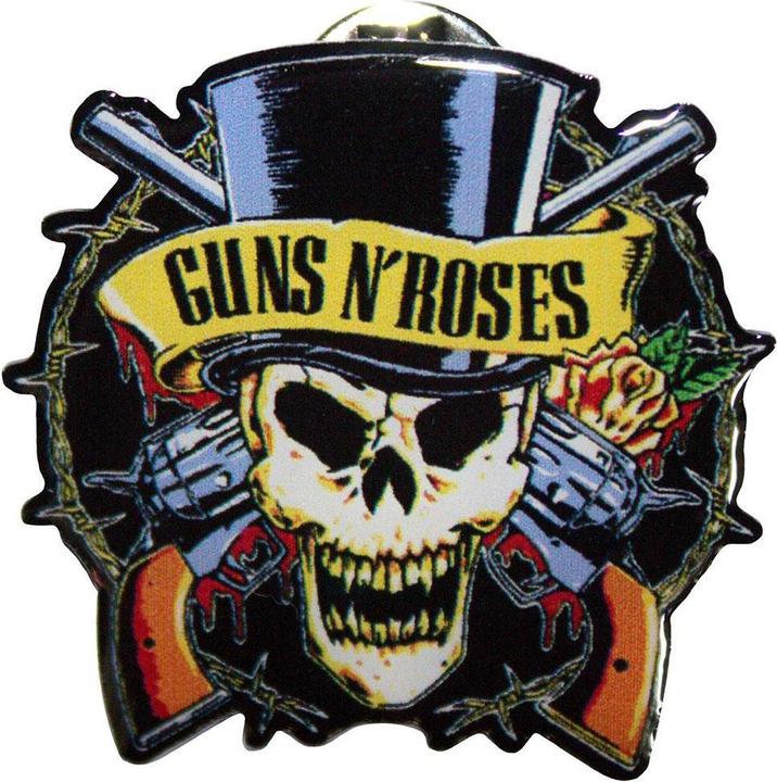 Produktbild Guns N Roses Zylinderhut Abzeichen Edelstahl