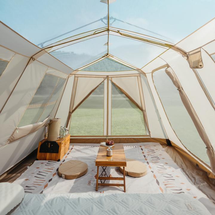 Produktbild Naturehike Village 13 ridge automatic tent brown-Tiblack (Aufblasbares Zelt)
